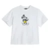 White Mickey Mouse Genuine Mousewear T-Shirt For Women -Disney Sales 2325051570017M