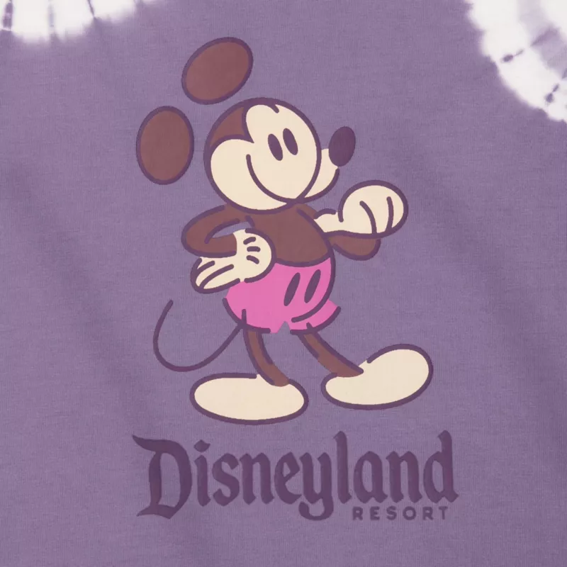 Purple Mickey Mouse Genuine Mousewear Tie-Dye T-Shirt For Women, Disneyland 5 Purple Mickey Mouse Genuine Mousewear Tie-Dye T-Shirt For Women, Disneyland - Image 3
