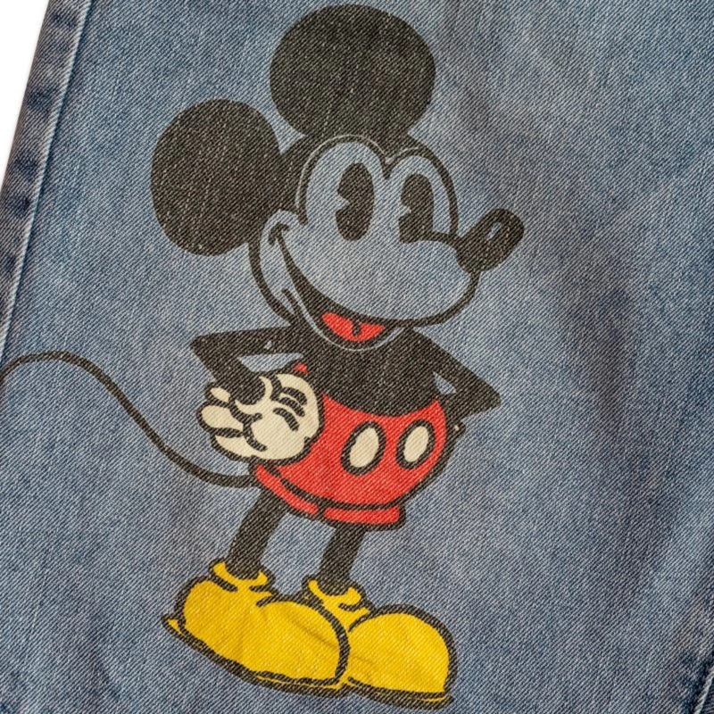 Mickey Mouse Denim Shorts For Adults 5 Mickey Mouse Denim Shorts For Adults - Image 3