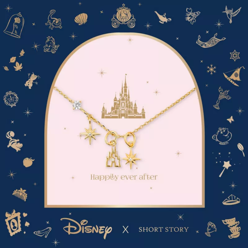 Disney Necklace Castle, Gold 6 Disney Necklace Castle, Gold - Image 4