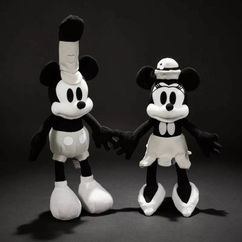 Mickey And Minnie Mouse Steamboat Willie Plush Set - Disney100 4 Mickey And Minnie Mouse Steamboat Willie Plush Set - Disney100 - Image 2