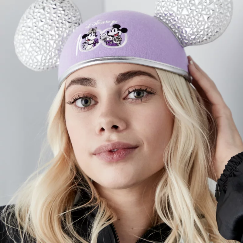 Mickey And Minnie Disney100 Celebration Ears Hat For Adults 4 Mickey And Minnie Disney100 Celebration Ears Hat For Adults - Image 2