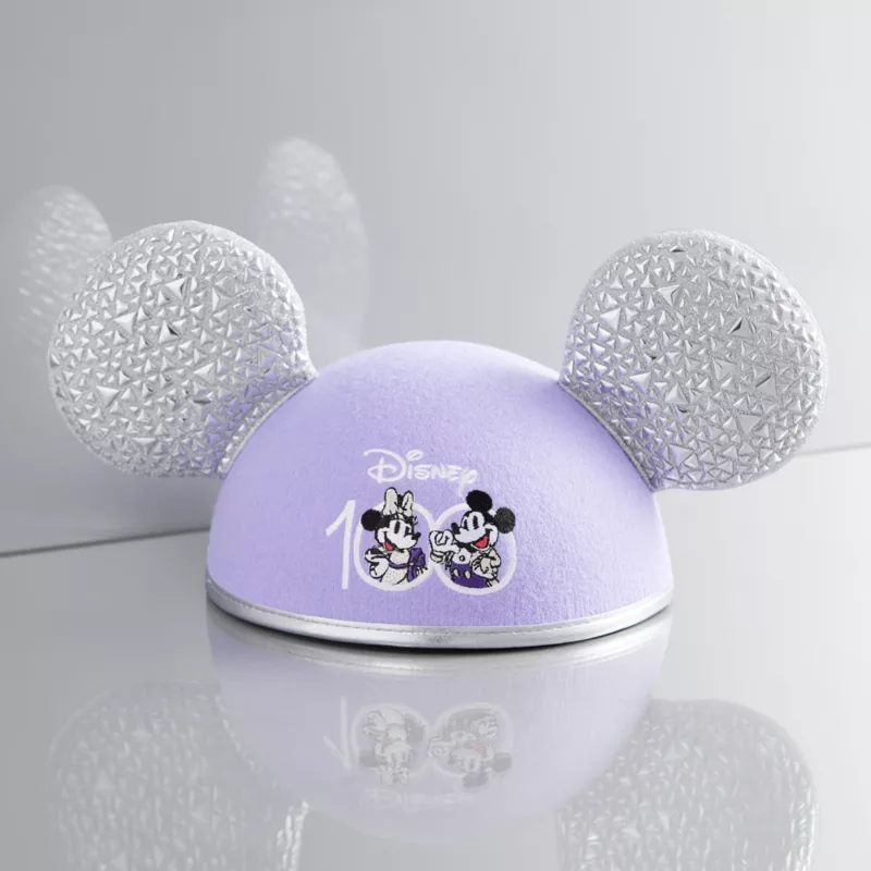 Mickey And Minnie Disney100 Celebration Ears Hat For Adults 6 Mickey And Minnie Disney100 Celebration Ears Hat For Adults - Image 4