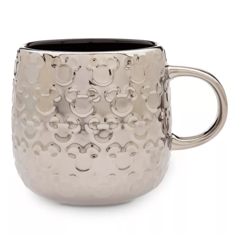 Mickey Mouse Silver-Toned Motif Mug 3 Mickey Mouse Silver-Toned Motif Mug