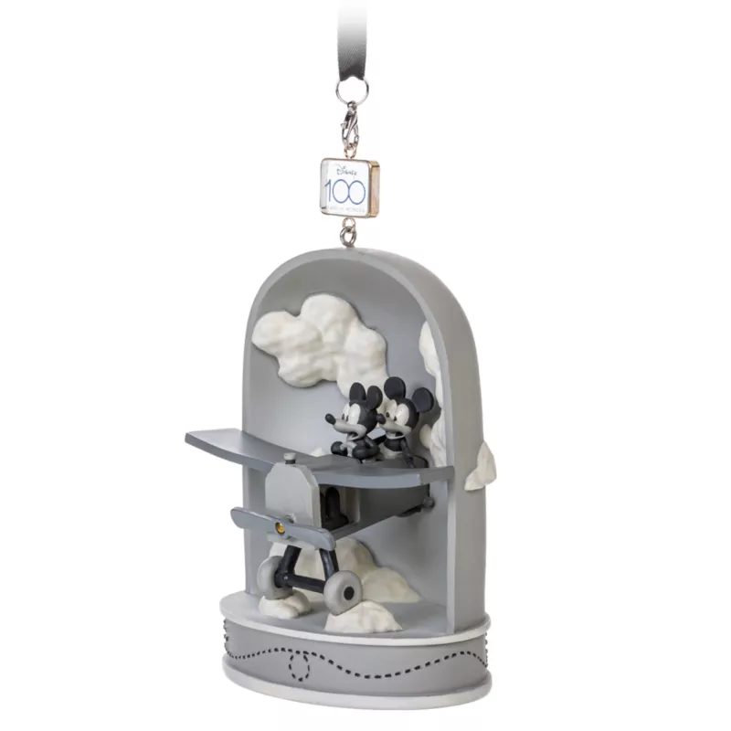Mickey And Minnie Disney100 Eras Sketchbook Hanging Ornament, Plane Crazy 4 Mickey And Minnie Disney100 Eras Sketchbook Hanging Ornament, Plane Crazy - Image 2