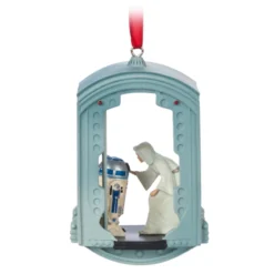 Princess Leia And R2-D2 Hanging Ornament, Star Wars -Disney Sales 465063299103 1