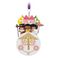 “it's A Small World'' Clock Face Sketchbook Ornament