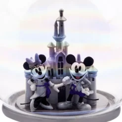 Mickey And Minnie Mouse Glass Sketchbook Ornament, Disneyland - Disney100 -Disney Sales 465063957478 2