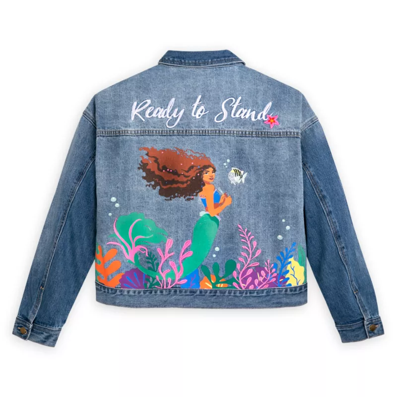 Disney Store The Little Mermaid Denim Jacket For Women, Live Action Film 4 Disney Store The Little Mermaid Denim Jacket For Women, Live Action Film - Image 2