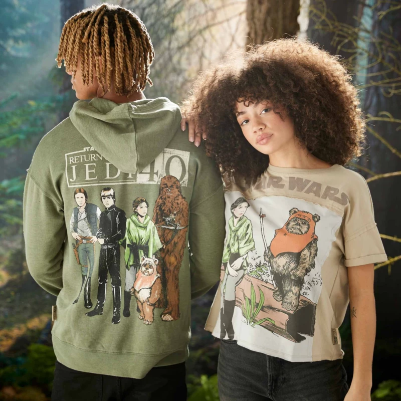 Star Wars: Return Of The Jedi 40th Anniversary Fleece Sweatshirt For Adults 5 Star Wars: Return Of The Jedi 40th Anniversary Fleece Sweatshirt For Adults - Image 3