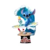 Stitch Surf Summer Series Figurine, Beast Kingdom -Disney Sales 710495550671